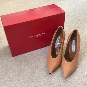 MARSKINRYYPPY Mina Chunky Heel Leather Pumps